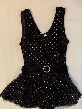 A Wish Come True Black "Hollywood" Dance/Halloween Costume Large Child 12-14